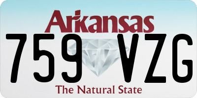 AR license plate 759VZG