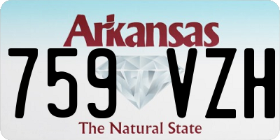 AR license plate 759VZH