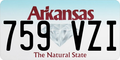 AR license plate 759VZI