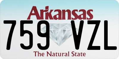 AR license plate 759VZL