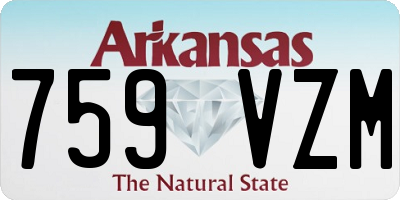 AR license plate 759VZM
