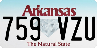 AR license plate 759VZU