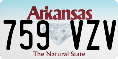 AR license plate 759VZV