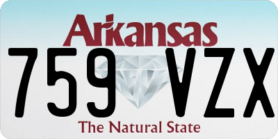 AR license plate 759VZX