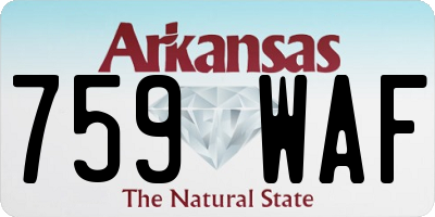 AR license plate 759WAF