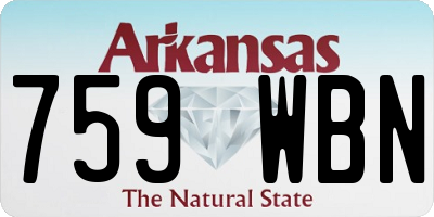 AR license plate 759WBN