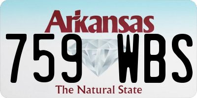 AR license plate 759WBS