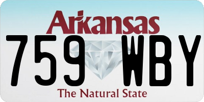 AR license plate 759WBY