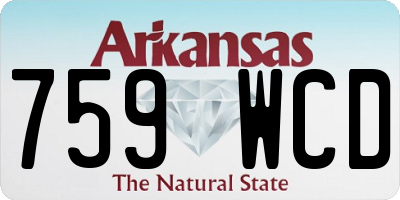 AR license plate 759WCD