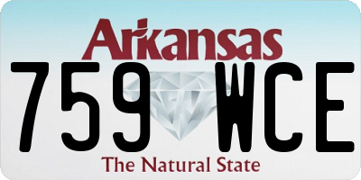 AR license plate 759WCE