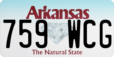 AR license plate 759WCG