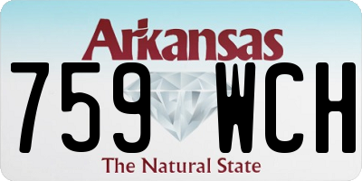 AR license plate 759WCH