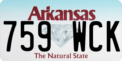 AR license plate 759WCK