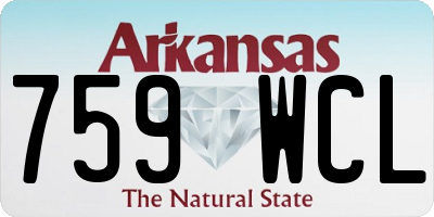 AR license plate 759WCL
