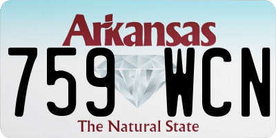 AR license plate 759WCN