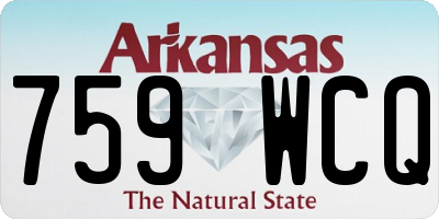 AR license plate 759WCQ