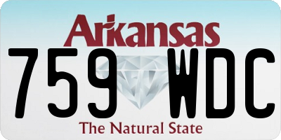 AR license plate 759WDC