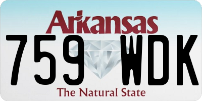 AR license plate 759WDK