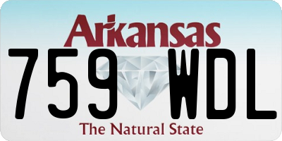 AR license plate 759WDL