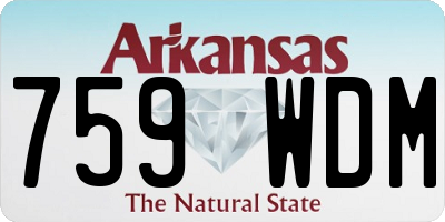 AR license plate 759WDM