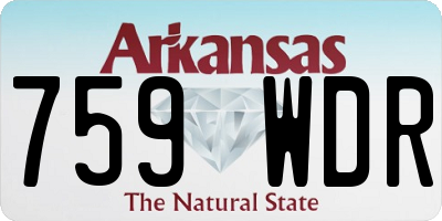 AR license plate 759WDR