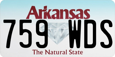 AR license plate 759WDS