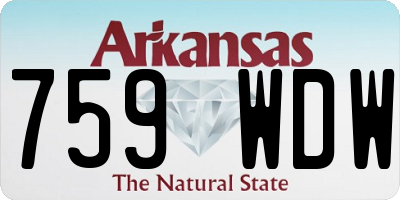 AR license plate 759WDW
