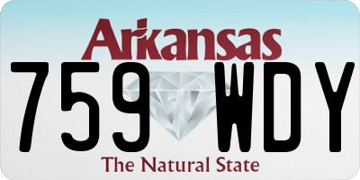AR license plate 759WDY