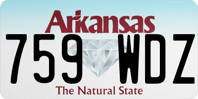 AR license plate 759WDZ