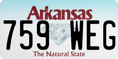 AR license plate 759WEG