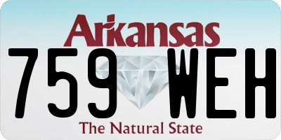 AR license plate 759WEH