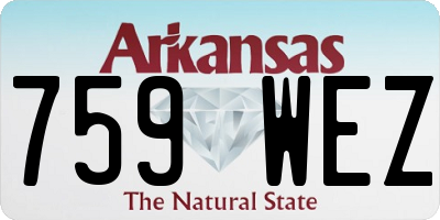 AR license plate 759WEZ