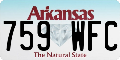AR license plate 759WFC