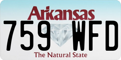 AR license plate 759WFD