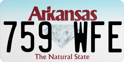 AR license plate 759WFE