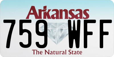 AR license plate 759WFF