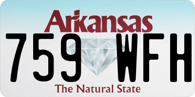AR license plate 759WFH