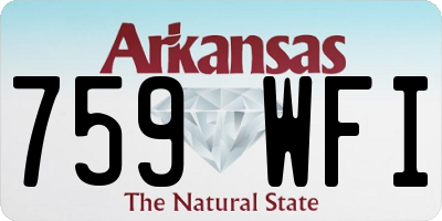 AR license plate 759WFI
