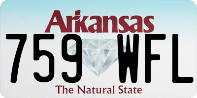 AR license plate 759WFL