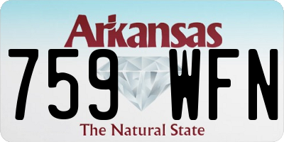 AR license plate 759WFN