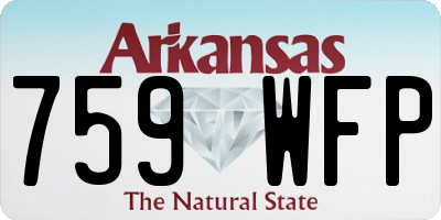 AR license plate 759WFP