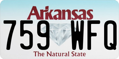 AR license plate 759WFQ