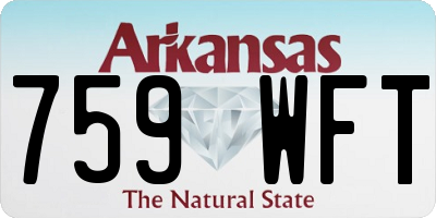 AR license plate 759WFT