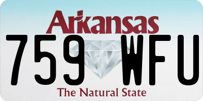 AR license plate 759WFU
