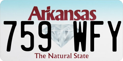 AR license plate 759WFY
