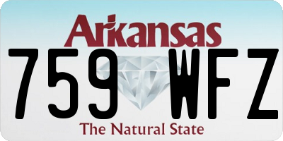 AR license plate 759WFZ