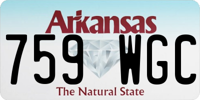 AR license plate 759WGC