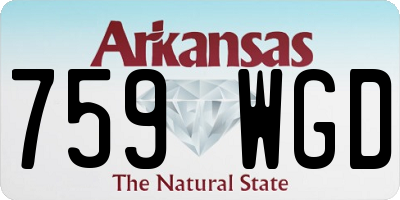 AR license plate 759WGD