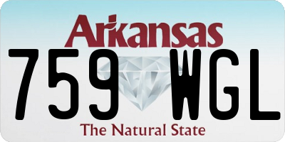 AR license plate 759WGL