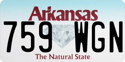 AR license plate 759WGN